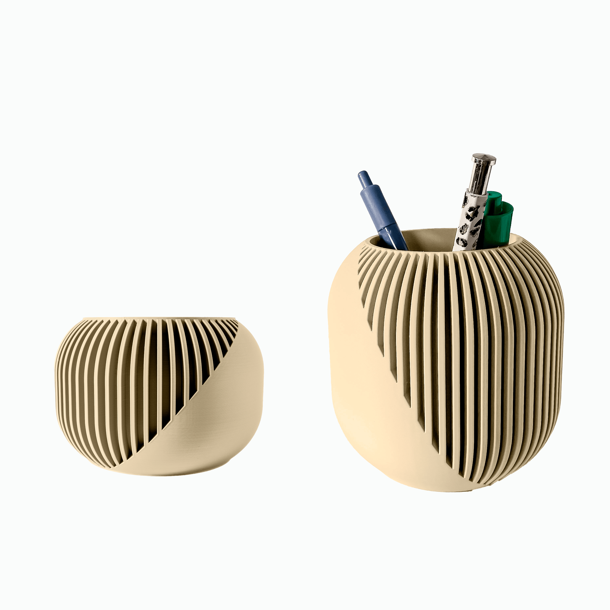 Portapenne Solven Bundle con Pot Driftwood Oak