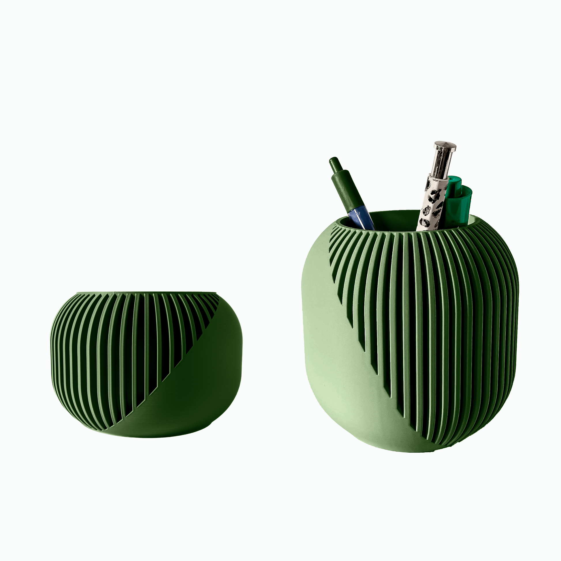 Portapenne Solven Bundle con Pot Olive Veil